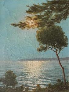MERCIER DE LATOUCHE J 1800-1900,Sunset on a Lake,Rachel Davis US 2014-03-22