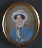 MERCIER Hyacinthe 1808-1839,Portrait d'une Dame,1834,Binoche et Giquello FR 2016-06-10