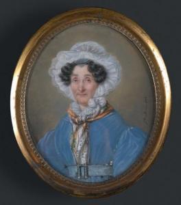 MERCIER Hyacinthe 1808-1839,Portrait d'une Dame,1834,Binoche et Giquello FR 2016-06-10