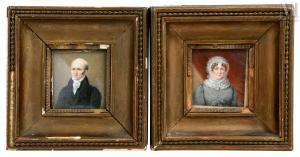 MERCIER Hyacinthe 1808-1839,Portrait d\’un couple,Millon & Associés FR 2023-05-26