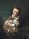 MERCIER Philippe 1689-1760,A young boy holding a kitten,Christie's GB 2015-06-17