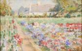 MERCKAERT Jules 1872-1924,Jardin fleuri,Brussels Art Auction BE 2019-02-05