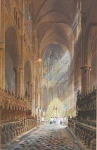 MEREDITH Sophie D'Ouseley 1800-1900,Inside Westminster Abbey,1889,Mallams GB 2013-06-06