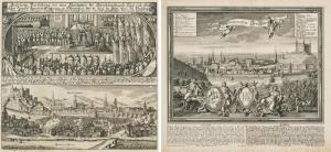 MERIAN Matthaus II 1621-1687,VIEW OF PRESSBURG/CORONATION OF ARCHDUKE LEOPOL,im Kinsky Auktionshaus 2023-06-20