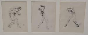 MERIGNARGUES Marcel 1884,studies of George Charpentier (boxer),Burstow and Hewett GB 2012-05-02