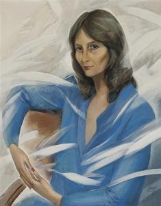 MERINO Daniel 1941-2011,Retrato de mujer,1982,Duran Subastas ES 2023-10-25
