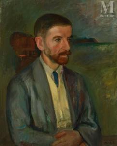 MERKEL Georg, Jerzy 1881-1976,Portrait de Monsieur Paul Rolland,c.1942,Millon & Associés 2024-04-23