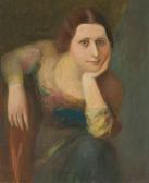 MERKEL Georg, Jerzy 1881-1976,Portrait of Gerda Matejka-Felden,Palais Dorotheum AT 2014-12-17