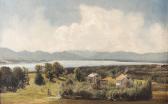 MERKEL L.,Blick auf einen Voralpen-See,Palais Dorotheum AT 2014-04-15