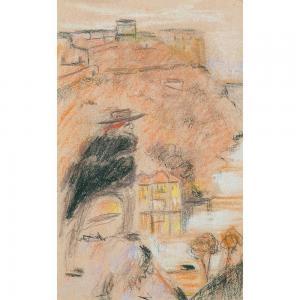 MERODACK JEANNEAU Alexis 1873-1919,paysage de Tolède,1902,Tajan FR 2023-10-10