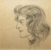 MERODACK JEANNEAU Alexis 1873-1919,Profil féminin,Rossini FR 2010-12-08