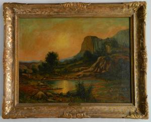 MERRIAM James Arthur 1880-1951,Western Landscape,Rachel Davis US 2019-10-19