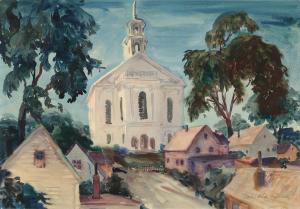 MERRICK James Kirk 1905-1985,Methodist Church,1944,Provincetown Art Association US 2014-09-20