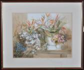 MERRILEES Roberta 1900,Flowers on a shelf,Anderson & Garland GB 2017-02-21