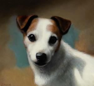 MERRILL Christine Herman 1900,Terrier Head Study,2006,William Doyle US 2022-03-02