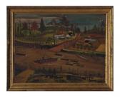 MERRILL William G,Old ferry on Mississippi,Christie's GB 2012-06-19