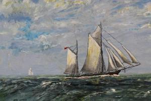 Merrin peter 1900-1900,A Ketch at Sea,Reeman Dansie GB 2020-06-30