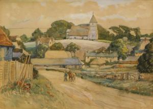 MERRITT Henry Samuel 1908-1948,Country lane with farmer and horse,Golding Young & Co. GB 2021-02-24