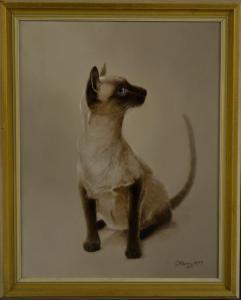 MERRY Dot 1900,Study of a Siamese Cat,Bamfords Auctioneers and Valuers GB 2017-05-24