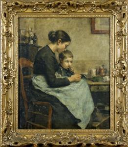 MERTENS Charles 1865-1919,Mère et Enfant.,Galerie Moderne BE 2019-10-15