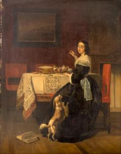 MERTZ Johannes Cornelis 1819-1891,INTERIOR SCENE OF WOMAN,1859,Abell A.N. US 2018-05-20