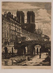 MERYON Charles 1821-1868,Le Petit pont,1850,Ader FR 2024-04-03