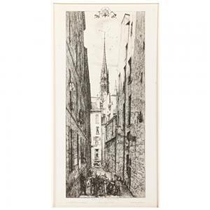 MERYON Charles 1821-1868,Rue des Chantres,1862,Ripley Auctions US 2024-03-30