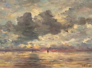 MESDAG Hendrik Willem 1831-1915,A wide open sea with sailing boats,Galerie Koller CH 2024-03-22