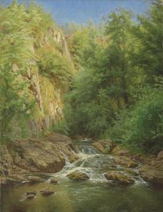 MESHERSKY Arseny Ivanovitch 1834-1902,Woodland stream,Christie's GB 2019-06-03