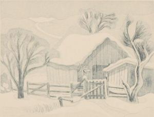 MESS George Jo 1898-1962,Winter landscape,Ripley Auctions US 2009-03-22