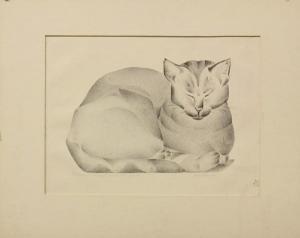 MESSENGER Ivan 1895-1983,''Portrait of our Cat'',Clars Auction Gallery US 2011-08-07