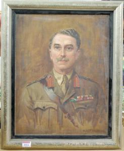 Messer Mable B 1910-1940,Portrait of a British Army Officer,1925,Lacy Scott & Knight GB 2016-06-25