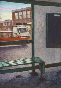 Messer Peter 1954,Bus Stop before vehicles,Gorringes GB 2024-01-08