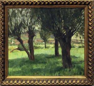 MESSERSCHMIDT C 1877-1927,Landschaft mit Bäumen,Reiner Dannenberg DE 2021-03-25