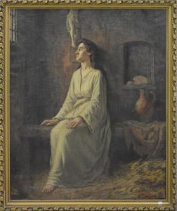 messeyne Edouard 1858-1933,Jeanne d'Arc enchaînée,1902,Rops BE 2016-10-09