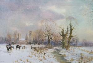 METCALF Paul 1900-1900,wymondham abbey in the snow,Bonhams GB 2003-07-01