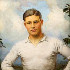 METCALFE Gerald Fenwick,portrait of Lieutenant Eric Elsdale Molson,1914,Ewbank Auctions 2018-09-12