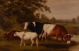 METCALFE John 1900,Cattle on a river bank,Burstow and Hewett GB 2008-11-19