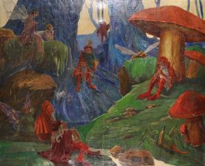 METEREAU Florimond 1888-1978,Elves and Fairies in a Woodland Setting,1921,John Nicholson 2018-07-25