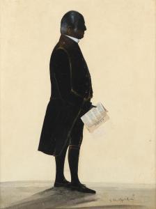 METFORD Samuel 1810-1896,Silhouette of a gentleman,Woolley & Wallis GB 2021-08-11