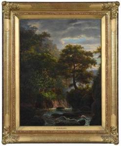 METHFESSEL Adolf,South American Jungle Landscape with King Vultures,Brunk Auctions 2020-02-08