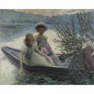METRA Camille 1800-1900,French Active Late 19th CenturyTwoGirls In A Boat,Sotheby's GB 2006-10-24