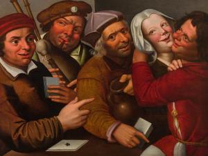 METSYS Jan 1510-1575,Merry peasantry,1560,im Kinsky Auktionshaus AT 2020-12-15