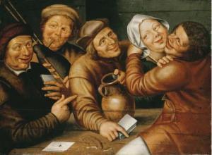 METSYS Jan 1510-1575,Peasants carousing and playing cards,Christie's GB 2004-06-17