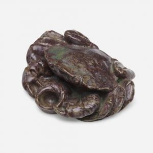 METTHEY André 1871-1920,Crab inkwell,1900,Rago Arts and Auction Center US 2021-08-20