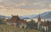 METTHEZ EMILE 1881-1966,Partie am Bielersee,1916,Dobiaschofsky CH 2010-11-10