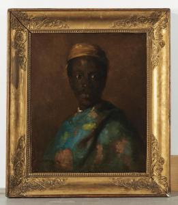 METTLING Louis 1847-1904,Portrait d'un jeune homme noir,1874,Christie's GB 2020-09-22