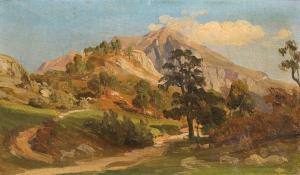 METZ Friedrich 1820-1901,Landscape sketch,Kaupp DE 2012-06-16