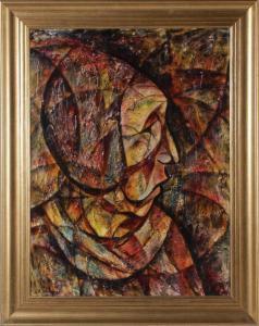 METZGER Evelyn 1911-2004,ABSTRACT PROFILE,1995,Charlton Hall US 2017-11-01