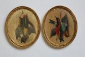 Meucci Michelangelo 1840-1909,STILL LIFES OF HANGING BIRDS,1895,Lawrences GB 2018-10-12